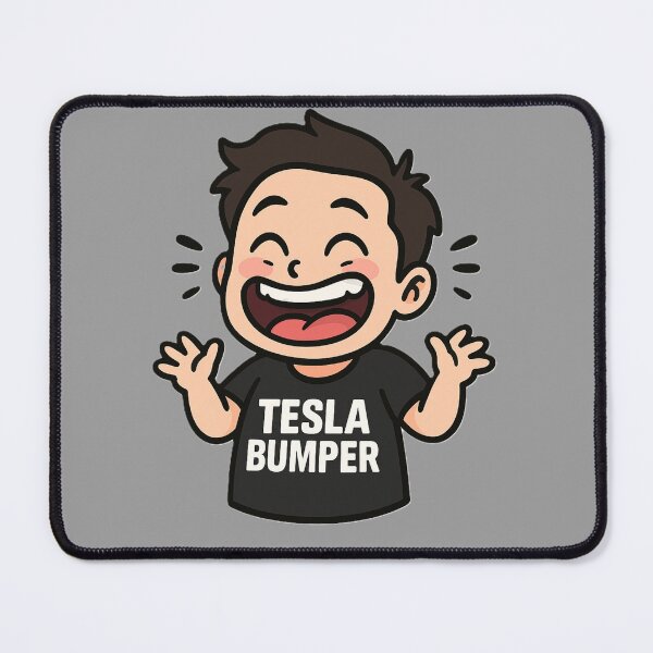 Item preview, Elon Musk Tesla Bumper designed and sold by NutSkyArt.