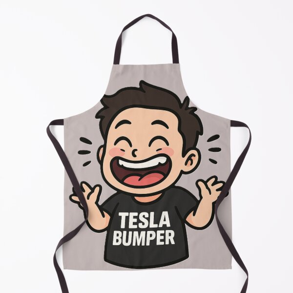 Item preview, Elon Musk Tesla Bumper designed and sold by NutSkyArt.