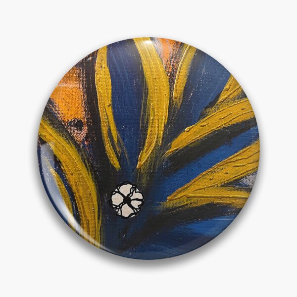 Item preview, Golden Currents on Blue Leaves designed and sold by Nate Klock Designs.