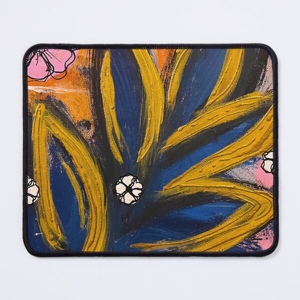 Item preview, Golden Currents on Blue Leaves designed and sold by Nate Klock Designs.