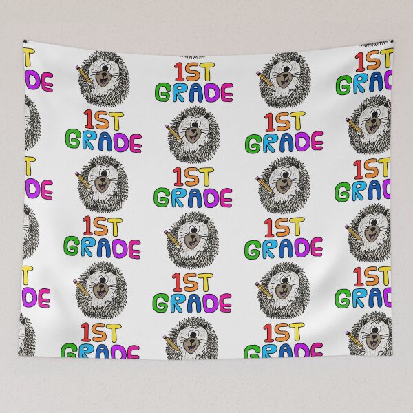 Item preview, School Hedgehog 1st Grade Teacher, Back To School designed and sold by doodlerob.