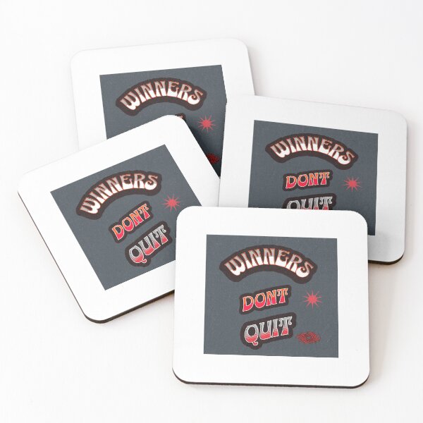 Item preview, Winners Dont quit motivational design designed and sold by Mietruedezire.