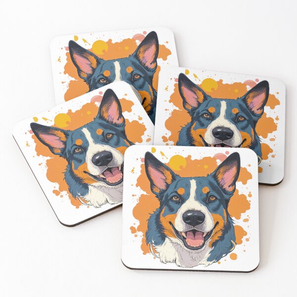 Item preview, Vibrant Aussie Dog Portrait – Color Splash Pet Art for Dog Lovers designed and sold by ForeverPrintsOK.