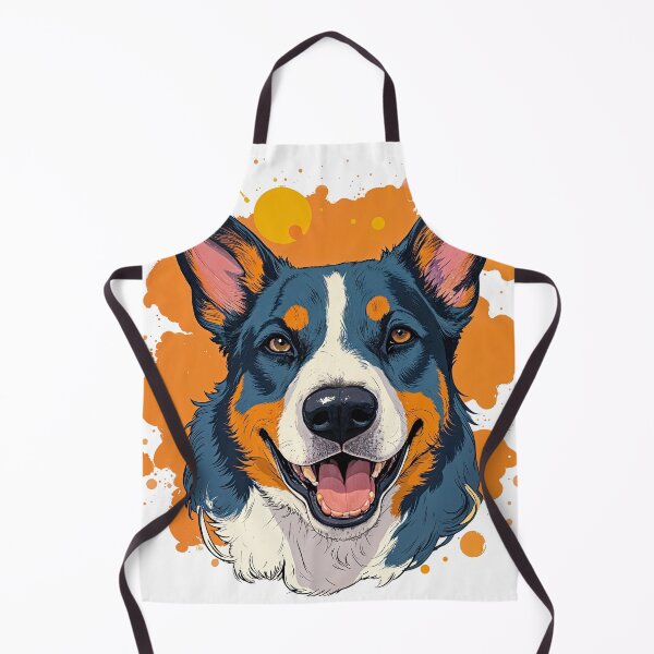Item preview, Vibrant Aussie Dog Portrait – Color Splash Pet Art for Dog Lovers designed and sold by ForeverPrintsOK.