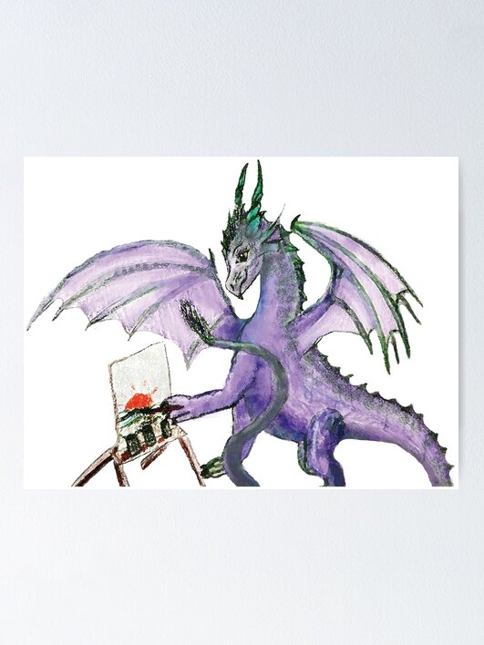 Thumbnail 1 of 3, Poster, Dragon Artist designed and sold by KatsCreatures.