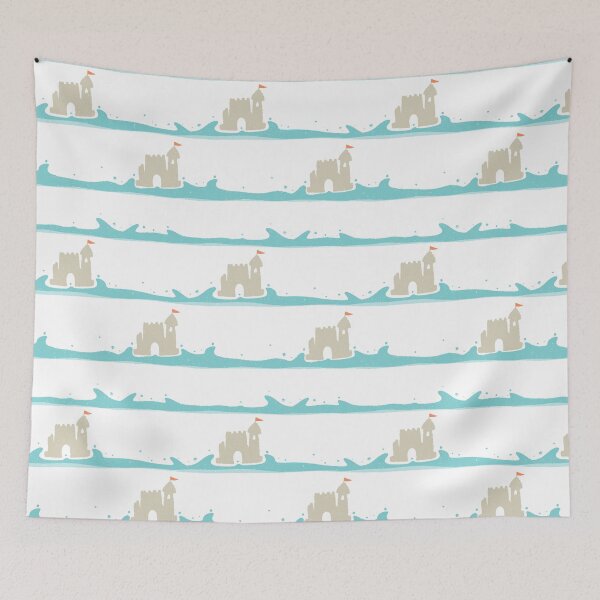 Item preview, Seaside Holiday - Wavy Stripe designed and sold by LilysAAtelier.