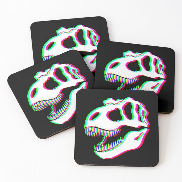 Item preview, Dinosaur Skull Glitch Effect – Modern Design for T-Shirts, Posters & Stickers designed and sold by VariousGoodies.