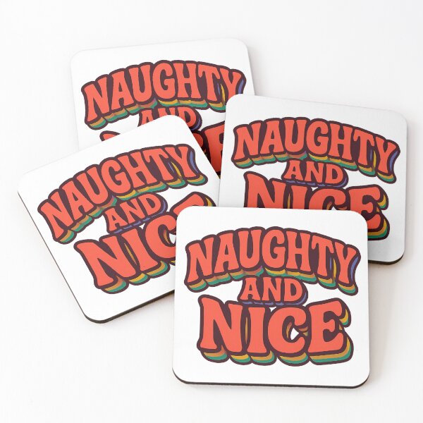 Item preview, Naughty and Nice – Retro Pride Typography designed and sold by Haus Of Sin.