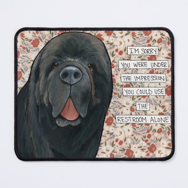 Item preview, Under the Impression, Newfoundland dog hand created art designed and sold by jamiemorathart.