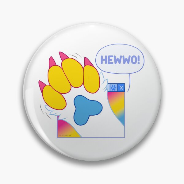 Item preview, Cute Furry Pansexual Waving Paw designed and sold by Yaasmine.
