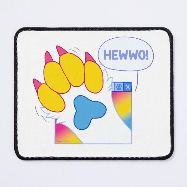 Item preview, Cute Furry Pansexual Waving Paw designed and sold by Yaasmine.