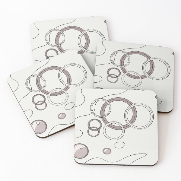Item preview, Abstract Pattern with Circular Shapes and Flowing Lines on Beige designed and sold by Creative88Art.