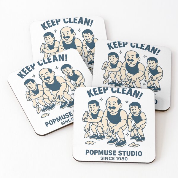 Item preview, KEEP CLEAN! – Retro Cleanup Crew Design designed and sold by giant_ani.