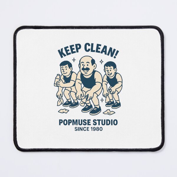 Item preview, KEEP CLEAN! – Retro Cleanup Crew Design designed and sold by giant_ani.