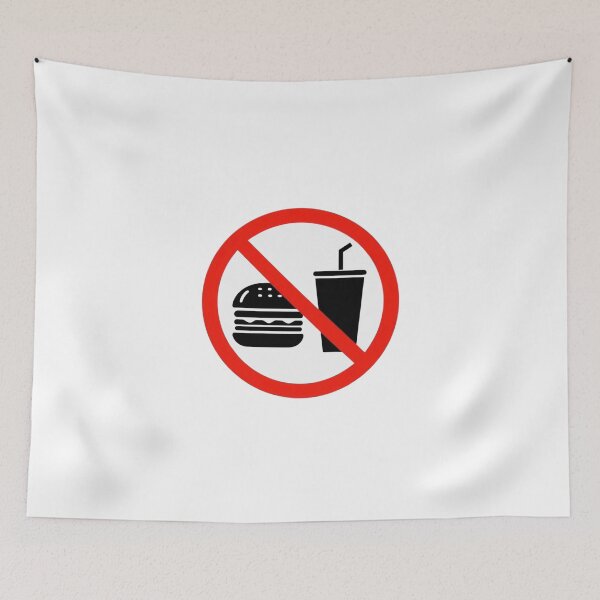 Item preview, No Fast Food Sign designed and sold by Ashverse Studio.