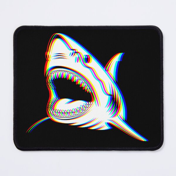 Item preview, Shark Glitch Effect – Modern Ocean Design for T-Shirts, Posters & Stickers designed and sold by VariousGoodies.