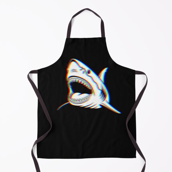 Item preview, Shark Glitch Effect – Modern Ocean Design for T-Shirts, Posters & Stickers designed and sold by VariousGoodies.