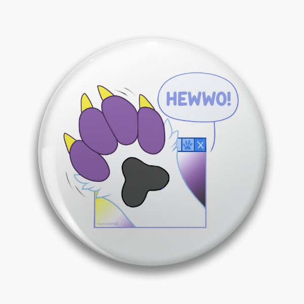Item preview, Cute Furry Nonbinary Waving Paw designed and sold by Yaasmine.