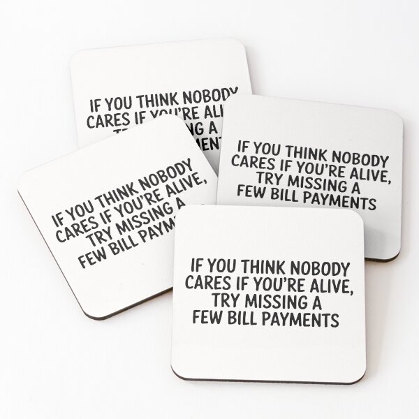 Item preview, Missing Bill Payments; designed and sold by StickerApe.