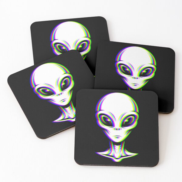 Item preview, Alien Head Glitch Effect – Futuristic Sci-Fi Design for T-Shirts, Posters & Stickers designed and sold by VariousGoodies.