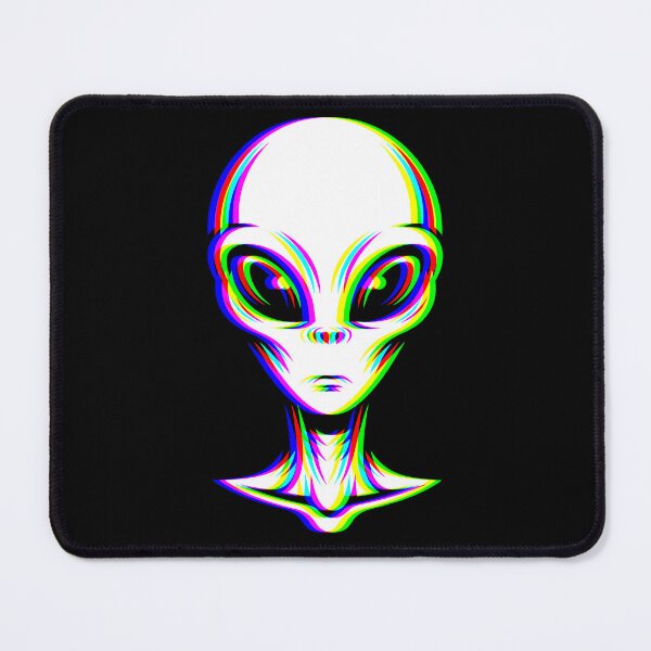 Item preview, Alien Head Glitch Effect – Futuristic Sci-Fi Design for T-Shirts, Posters & Stickers designed and sold by VariousGoodies.