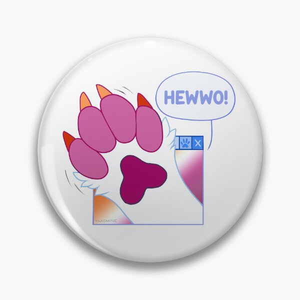 Item preview, Cute Furry Lesbian Waving Paw designed and sold by Yaasmine.