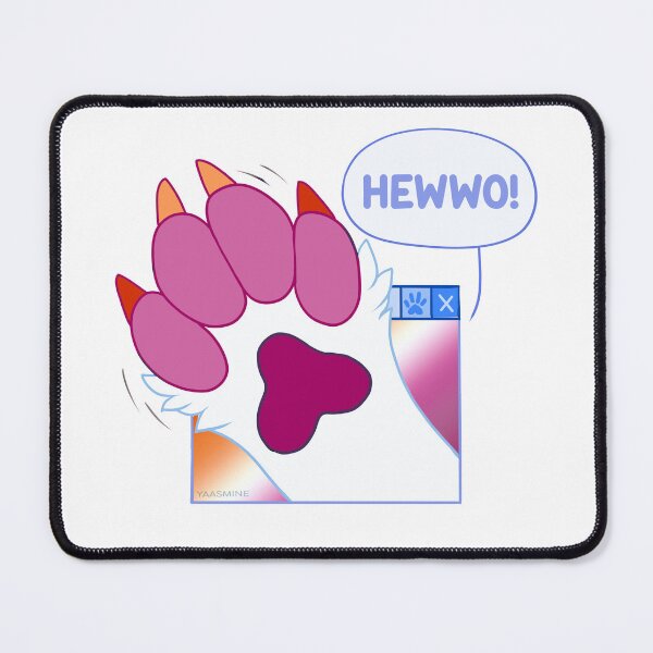 Item preview, Cute Furry Lesbian Waving Paw designed and sold by Yaasmine.