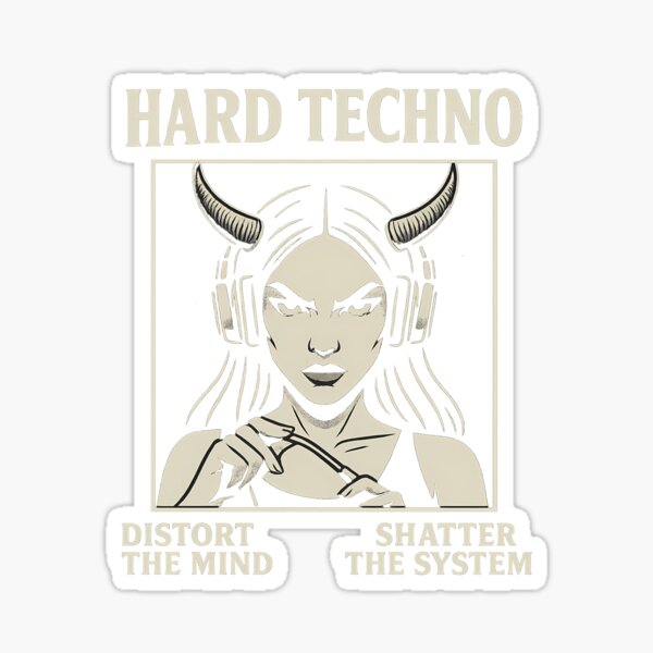 Artikel-Vorschau von Hard Techno Rave – Verzerre den Geist – Zerstöre das System, designt und verkauft von k3rstman1.