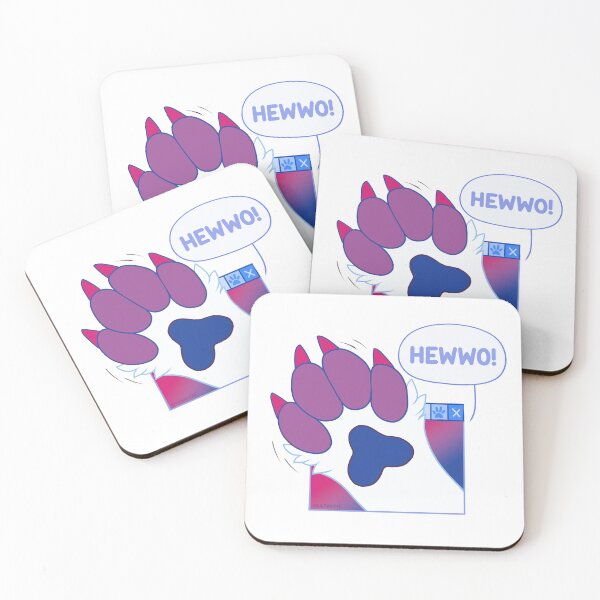 Item preview, Cute Furry Bisexual Waving Paw designed and sold by Yaasmine.