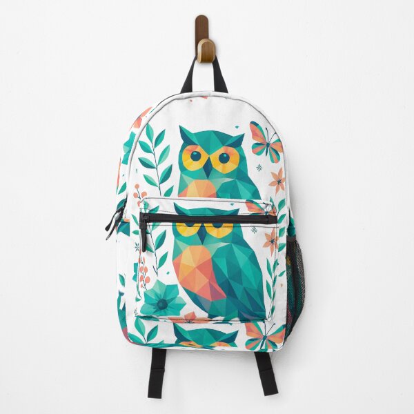 Item preview, Geometric Owl & Butterfly Harmony designed and sold by PrismWild.