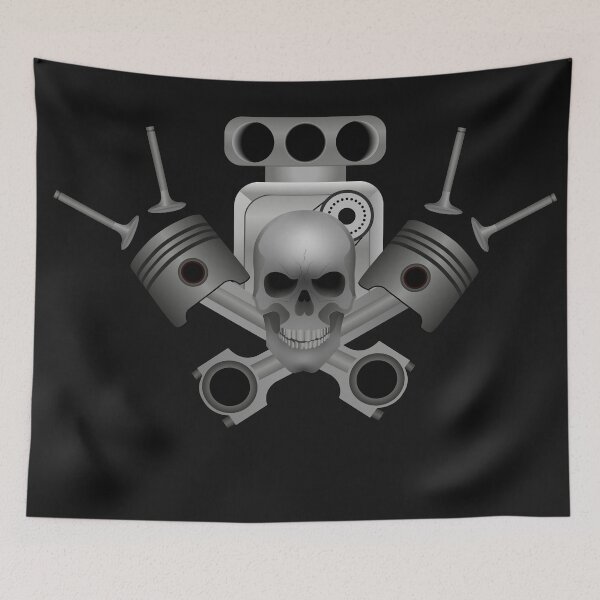 Item preview, Supercharge engine piston with skul designed and sold by bruno-Designer.