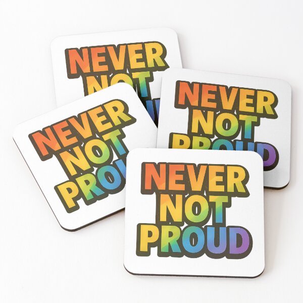 Item preview, Never Not Proud – Bold Rainbow Typography designed and sold by Haus Of Sin.