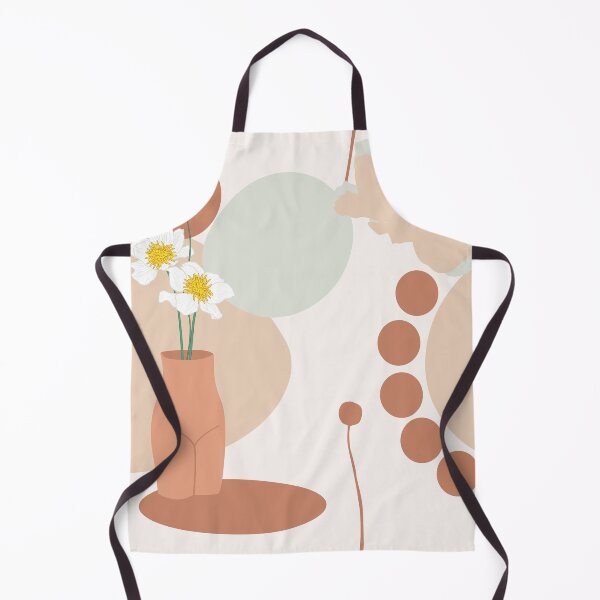 Item preview, Modern abstract seamless pattern with colorful shapes flowers branches, vases. Hand drawn Scandinavian background. designed and sold by MatyKotiv.