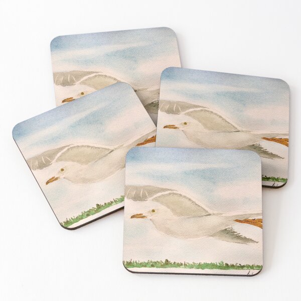 Item preview, A seagull flying over the ocean and land designed and sold by John MacEachern.