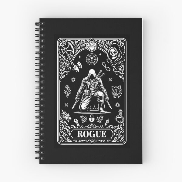 Item preview, Epic Rogue Class Tarot Card | DnD Stealth Assassin Fantasy Art designed and sold by DesignerTurtle.