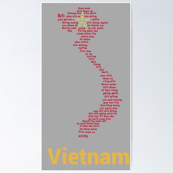 Item preview, Vietnam – National Flag, Anthem and Map Tribute designed and sold by JR78.