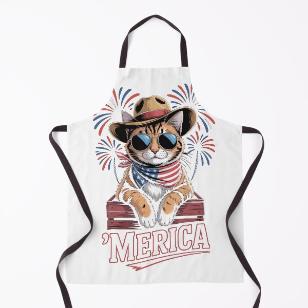 Aperçu de l'œuvre Chat du 4 juillet de Merica créée et vendue par Francy Fits.