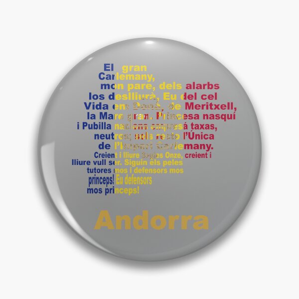 Item preview, Andorra – Anthem Flag and Map Cultural Tribute designed and sold by JR78.