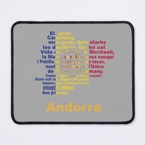Item preview, Andorra – Anthem Flag and Map Cultural Tribute designed and sold by JR78.