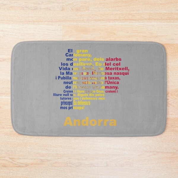 Item preview, Andorra – Anthem Flag and Map Cultural Tribute designed and sold by JR78.