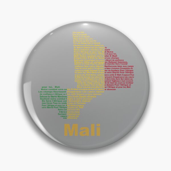 Item preview, Mali – Anthem Flag and Map Heritage Tribute designed and sold by JR78.