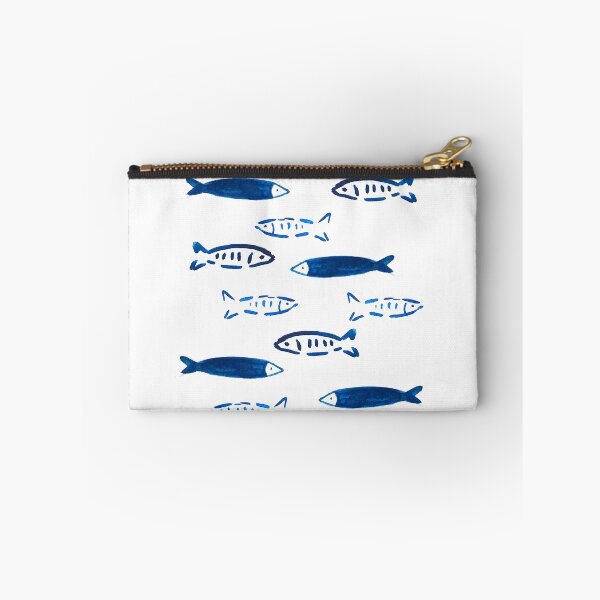 Item preview, Aesthetic Blue Fish Pattern: Marine Life & Summer Ocean designed and sold by ElizabethCoelho.