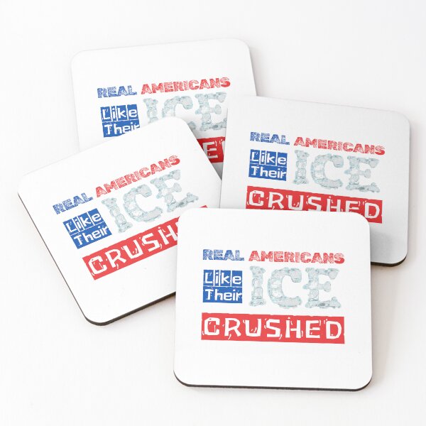 Item preview, Real Americans Like Their Ice Crushed ICE Protest Art | Anti-ICE Raids designed and sold by Kristalin Glass.