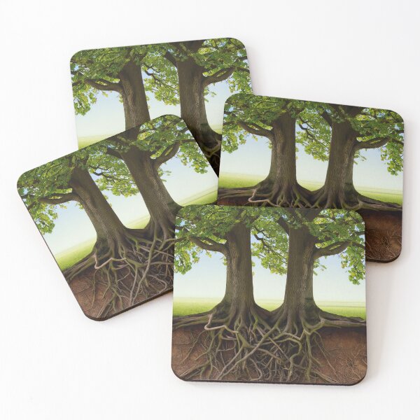 Item preview, trees with intertwined roots designed and sold by psychoshadow.