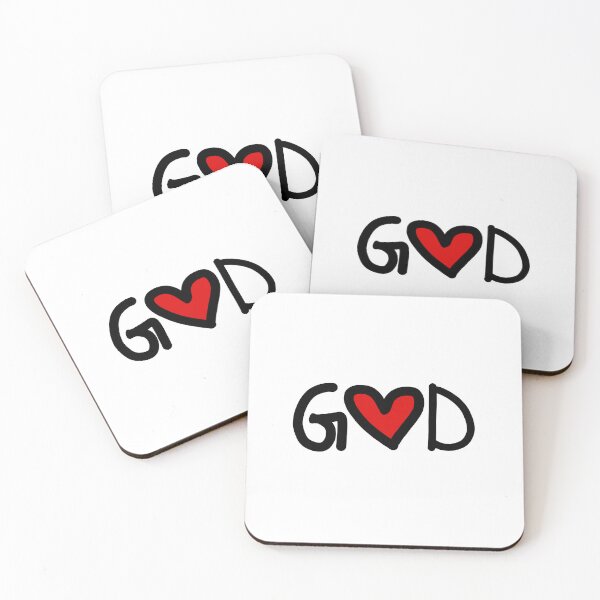 Item preview, God in Love Hearts  designed and sold by Memes N Lore .