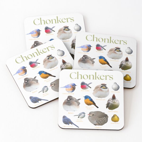 Item preview, Funny Fat Bird Chonker Birds Cute Bird Watching designed and sold by creepytoesart.