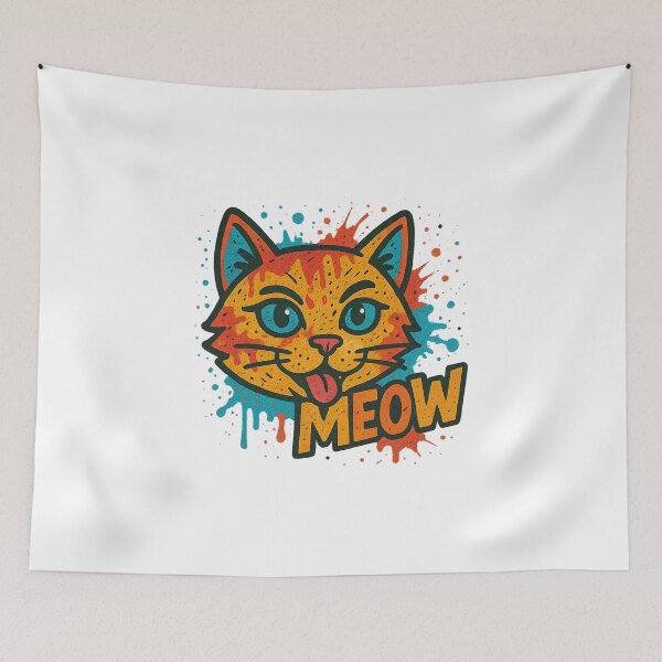Item preview, Graffiti Meowster - Street Style Cat designed and sold by FBA.