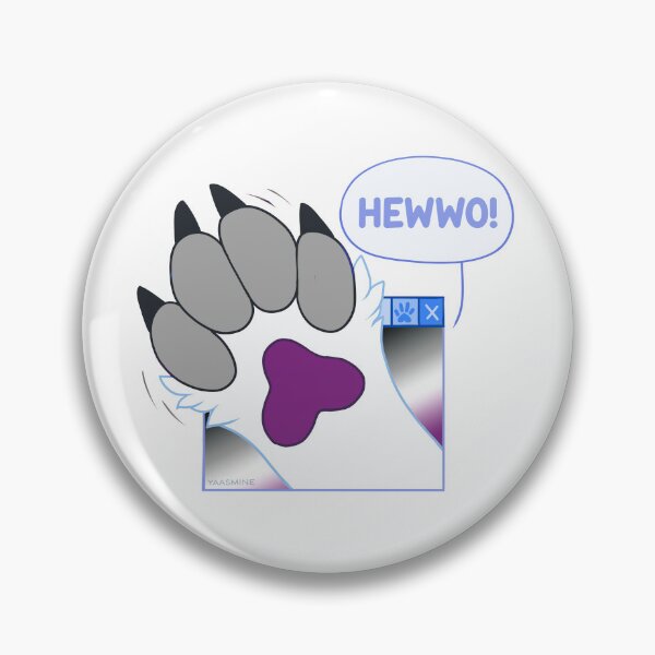 Item preview, Cute Furry Asexual Waving Paw designed and sold by Yaasmine.