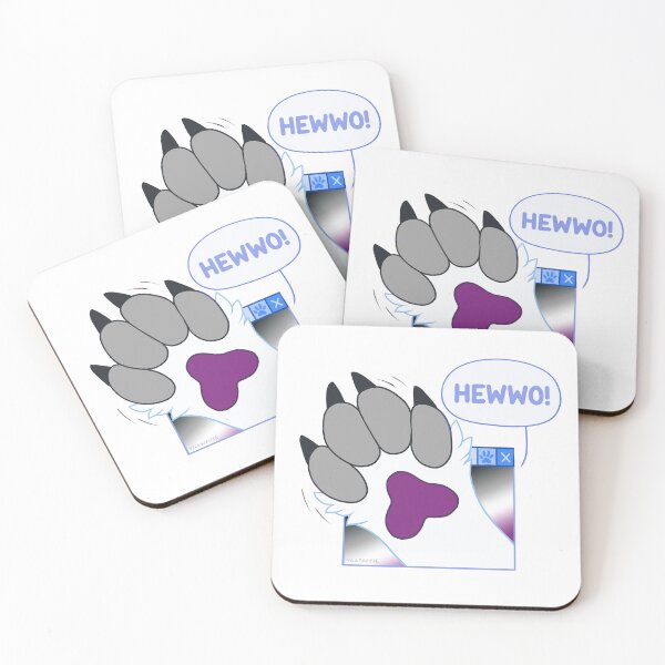 Item preview, Cute Furry Asexual Waving Paw designed and sold by Yaasmine.