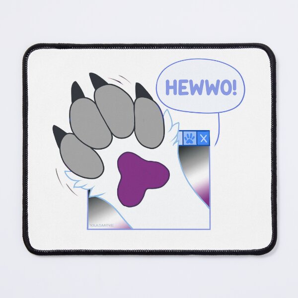 Item preview, Cute Furry Asexual Waving Paw designed and sold by Yaasmine.